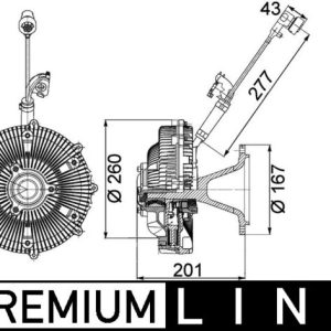 Cupla ventilator radiator MERCEDES-BENZ ACTROS MP2 / MP3 2036 S diesel 354 cai MAHLE ORIGINAL CFC 115 000P