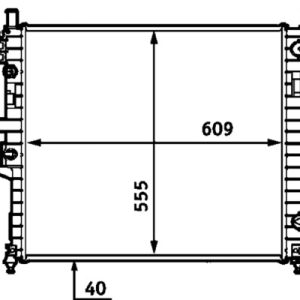 Radiator racire motor MERCEDES-BENZ M-CLASS (W163) ML 270 CDI (163.113) diesel 163 cai MAHLE ORIGINAL CR 554 000S