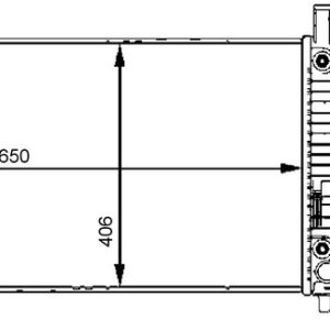 Radiator racire motor MERCEDES-BENZ A-CLASS (W169) A 160 CDI (169.006, 169.306) diesel 82 cai MAHLE ORIGINAL CR 661 000S