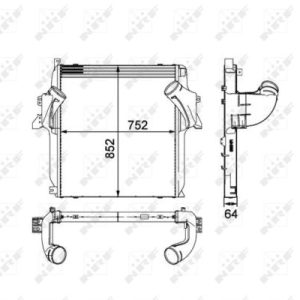 Intercooler compresor MERCEDES-BENZ ACTROS 1853 LL diesel 530 cai NRF 30905