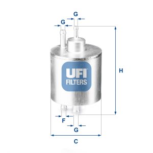 Filtru combustibil MERCEDES-BENZ A-CLASS (W168) A 160 (168.033, 168.133) benzina 102 cai UFI 31.834.00