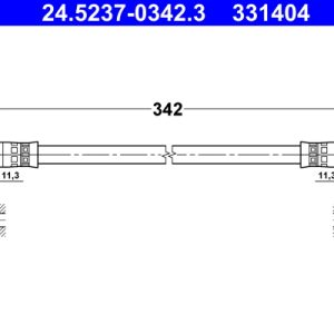Furtun frana MERCEDES-BENZ A-CLASS (W168) A 140 (168.031, 168.131) benzina 82 cai ATE 24.5237-0342.3