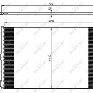 Condensator climatizare MERCEDES-BENZ A-CLASS (W176) A 45 AMG 4-matic (176.052) benzina 360 cai NRF 350206