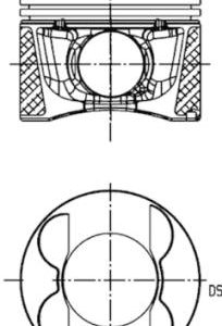Piston MERCEDES-BENZ A-CLASS (W176) A 180 CDI (176.007) diesel 109 cai KOLBENSCHMIDT 40809610