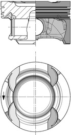 Piston MERCEDES-BENZ A-CLASS (W176) A 200 (176.043) benzina 156 cai KOLBENSCHMIDT 40853600