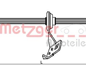 Furtun frana MERCEDES-BENZ M-CLASS (W163) ML 270 CDI (163.113) diesel 163 cai METZGER 4116207