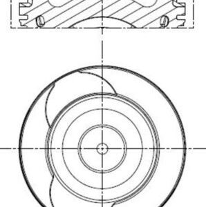 Piston MERCEDES-BENZ A-CLASS (W176) A 180 CDI / d (176.012) diesel 109 cai MAHLE ORIGINAL 021 PI 00128 000