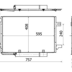 Condensator climatizare MERCEDES-BENZ A-CLASS (W169) A 200 CDI (169.308, 169.008) diesel 136 cai MAHLE ORIGINAL AC 369 000S