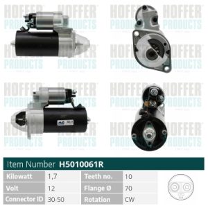 Electromotor MERCEDES-BENZ A-CLASS (W168) A 170 CDI (168.009, 168.109) diesel 95 cai HOFFER H5010061R