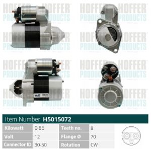 Electromotor MERCEDES-BENZ A-CLASS (W168) A 160 (168.033, 168.133) benzina 102 cai HOFFER H5015072