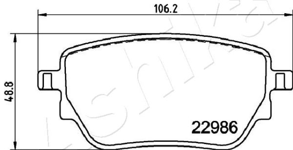 Placute frana MERCEDES-BENZ A-CLASS limuzina (V177) A 180 d (177.103) diesel 116 cai ASHIKA 51-00-0533