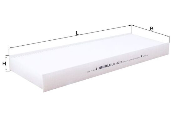 Filtru polen MERCEDES-BENZ ACTROS 2643, 2643 L diesel 428 cai MAHLE ORIGINAL LA 42/1