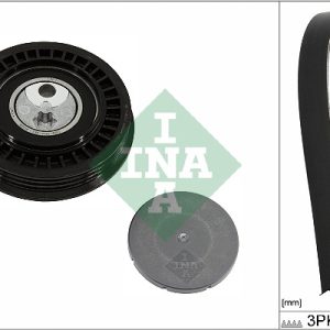Set curea transmisie cu caneluri MERCEDES-BENZ A-CLASS (W177) A 250 e (177.085) benzina/elector 218 cai INA 529 0582 10