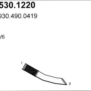 Racord evacuare MERCEDES-BENZ ACTROS MP2 / MP3 1848, L, LL diesel 476 cai ASSO 530.1220