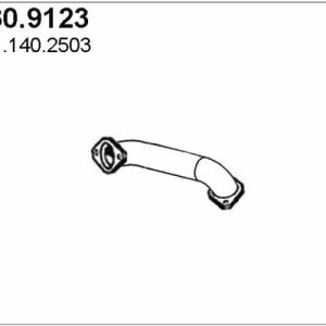 Racord evacuare MERCEDES-BENZ ACTROS MP2 / MP3 2036 S diesel 354 cai ASSO 530.9123