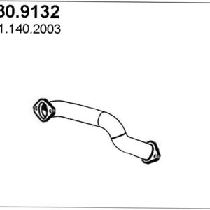 Racord evacuare MERCEDES-BENZ ACTROS MP2 / MP3 1848, L, LL diesel 476 cai ASSO 530.9132