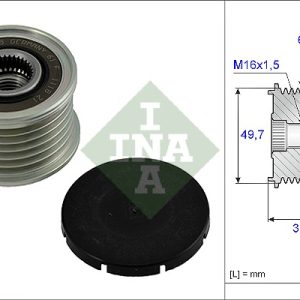 Fulie alternator MERCEDES-BENZ M-CLASS (W163) ML 270 CDI (163.113) diesel 163 cai INA 535 0016 10