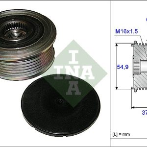 Fulie alternator MERCEDES-BENZ A-CLASS (W176) A 180 CDI / d (176.012) diesel 109 cai INA 535 0123 10