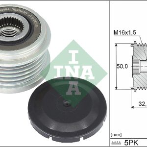 Fulie alternator MERCEDES-BENZ A-CLASS limuzina (V177) A 200 (177.187) benzina 163 cai INA 535 0359 10