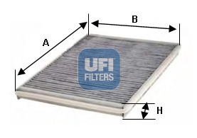 Filtru polen MERCEDES-BENZ A-CLASS (W168) A 190 (168.032, 168.132) benzina 125 cai UFI 54.102.00