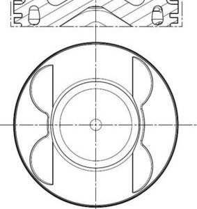 Piston MERCEDES-BENZ A-CLASS (W169) A 180 CDI (169.007, 169.307) diesel 109 cai MAHLE ORIGINAL 001 PI 00193 000