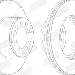 Disc frana MERCEDES-BENZ ACTROS 1831 S, 1831 LS diesel 313 cai JURID 569160J