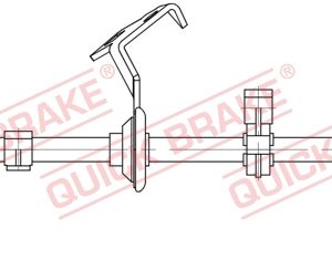 Furtun frana MERCEDES-BENZ M-CLASS (W163) ML 270 CDI (163.113) diesel 163 cai QUICK BRAKE 58.825X