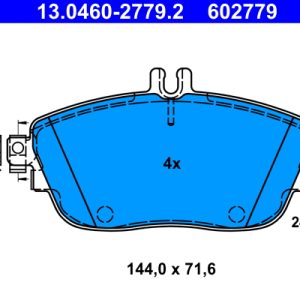Placute frana MERCEDES-BENZ A-CLASS (W176) A 250 4-matic (176.051) benzina 218 cai ATE 13.0460-2779.2