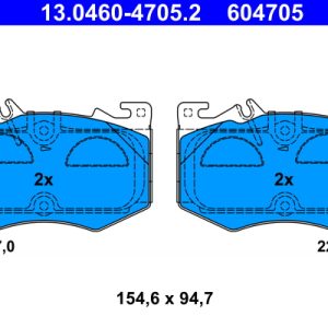 Placute frana MERCEDES-BENZ A-CLASS limuzina (V177) AMG A 35 4-matic (177.151) benzina 306 cai ATE 13.0460-4705.2