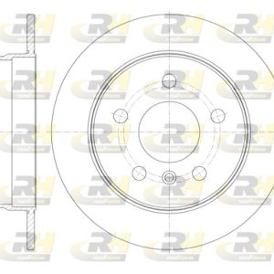 Disc frana MERCEDES-BENZ A-CLASS (W169) A 170 (169.032, 169.332) benzina 116 cai ROADHOUSE 61065.00