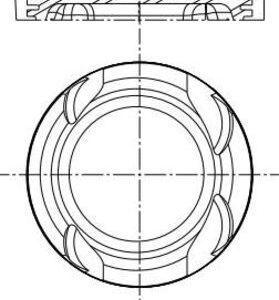 Piston MERCEDES-BENZ A-CLASS limuzina (V177) A 200 (177.187) benzina 163 cai MAHLE ORIGINAL 001 PI 00207 002