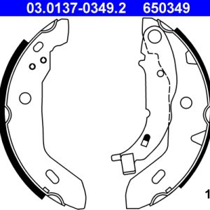 Set saboti frana MERCEDES-BENZ A-CLASS (W168) A 160 CDI (168.006) diesel 75 cai ATE 03.0137-0349.2