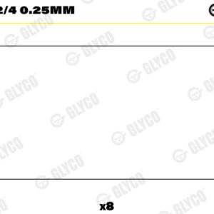 Cuzineti biela MERCEDES-BENZ ACCELO 710 diesel 109 cai GLYCO 71-3572/4 0.25mm