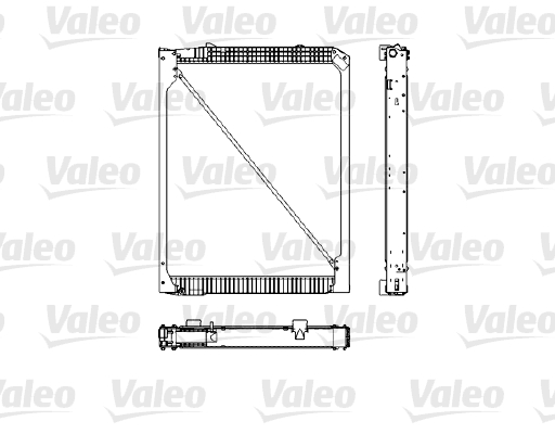 Radiator racire motor MERCEDES-BENZ ACTROS 1840 K diesel 394 cai VALEO 733485
