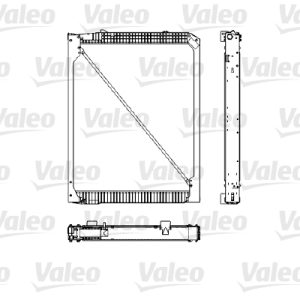 Radiator racire motor MERCEDES-BENZ ACTROS 1846 AK diesel 456 cai VALEO 733485