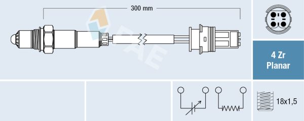 Sonda Lambda MERCEDES-BENZ A-CLASS (W168) A 160 (168.033, 168.133) benzina 102 cai FAE 77252