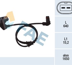 Senzor turatie roata MERCEDES-BENZ A-CLASS (W168) A 160 CDI (168.007) diesel 60 cai FAE 78051