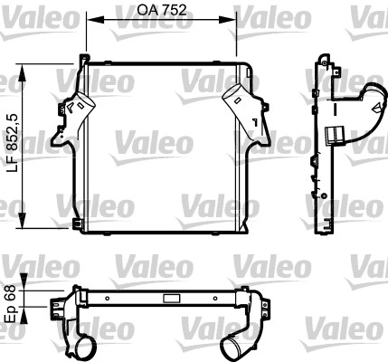 Intercooler compresor MERCEDES-BENZ ACTROS 2535 L diesel 354 cai VALEO 818781