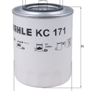 Filtru combustibil MERCEDES-BENZ ACTROS 4143 K diesel 428 cai MAHLE ORIGINAL KC 171