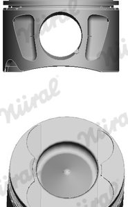 Piston MERCEDES-BENZ A-CLASS (W169) A 200 CDI (169.308, 169.008) diesel 136 cai NURAL 87-427500-00