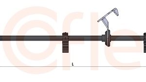 Furtun frana MERCEDES-BENZ M-CLASS (W163) ML 270 CDI (163.113) diesel 163 cai COFLE 92.BH.ME027