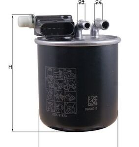 Filtru combustibil MERCEDES-BENZ A-CLASS (W176) A 180 CDI / d (176.012) diesel 109 cai MAHLE ORIGINAL KL 948
