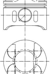 Piston MERCEDES-BENZ M-CLASS (W163) ML 270 CDI (163.113) diesel 163 cai KOLBENSCHMIDT 97409600
