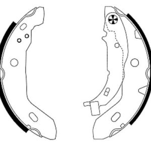 Set saboti frana MERCEDES-BENZ A-CLASS (W168) A 160 CDI (168.006) diesel 75 cai TEXTAR 91053000