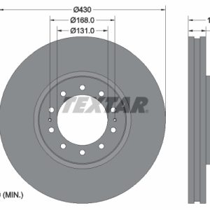 Disc frana MERCEDES-BENZ ACTROS 1831 S, 1831 LS diesel 313 cai TEXTAR 93186700