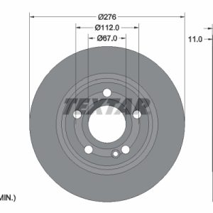 Disc frana MERCEDES-BENZ A-CLASS (W177) A 180 d (177.010) diesel 116 cai TEXTAR 92316803