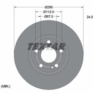 Disc frana MERCEDES-BENZ A-CLASS limuzina (V177) A 180 Mild-Hybrid (177.184) benzina/elector 136 cai TEXTAR 92323505
