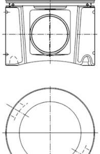 Piston MERCEDES-BENZ ACTROS 1831 AK diesel 313 cai KOLBENSCHMIDT 40448601