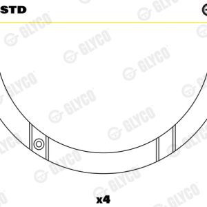 Saiba distantier arbore cotit MERCEDES-BENZ ACTROS 2653, 2653 L diesel 530 cai GLYCO A150/4 STD