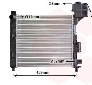 Radiator racire motor MERCEDES-BENZ A-CLASS (W168) A 160 (168.033, 168.133) benzina 102 cai VAN WEZEL 30002247